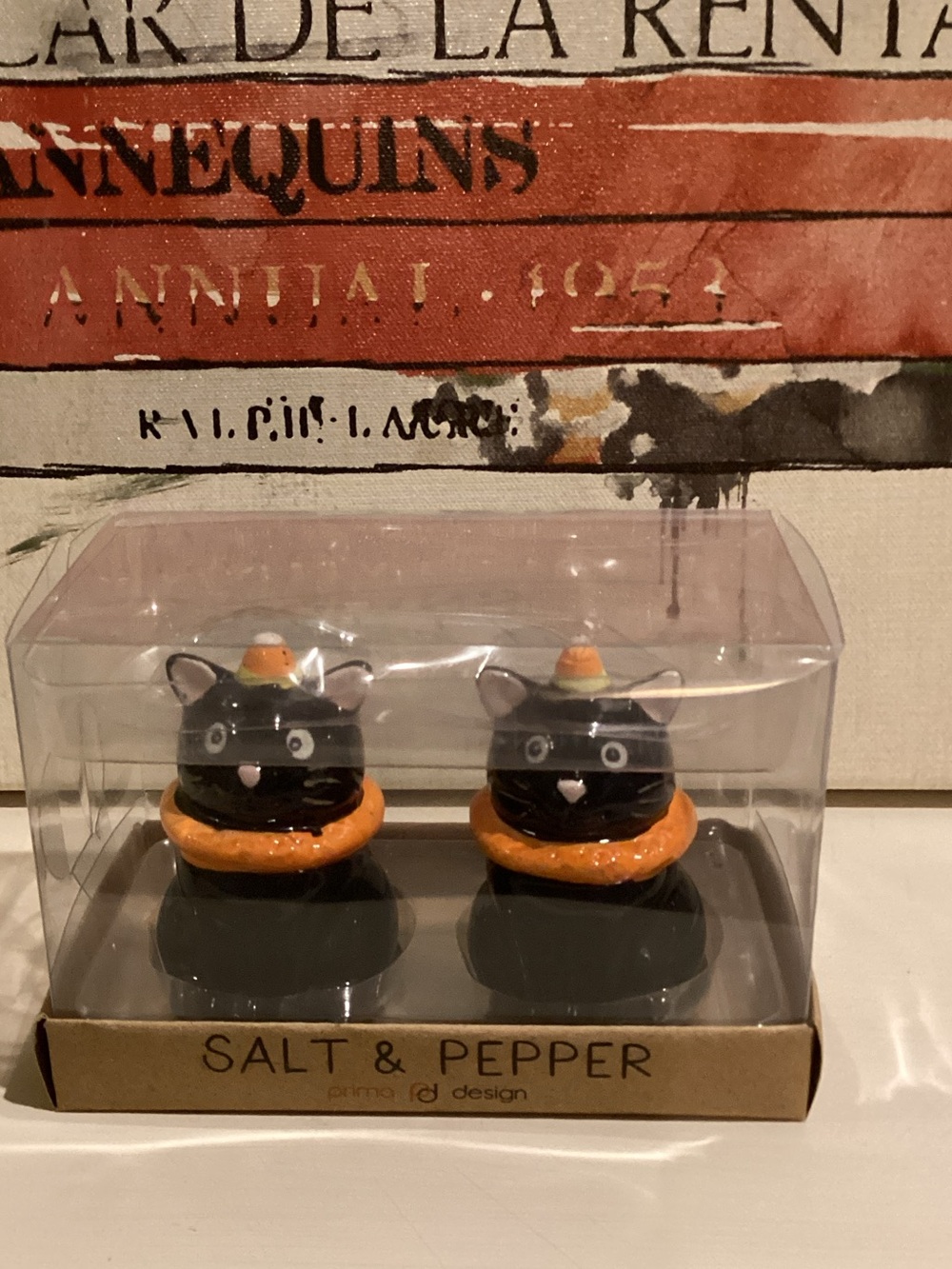 Black Cat Halloween Salt and Pepper Shakers 🐈‍⬛